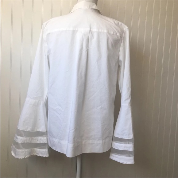 Marled Reunited White Bell Sleeve Top - Picture 4 of 8